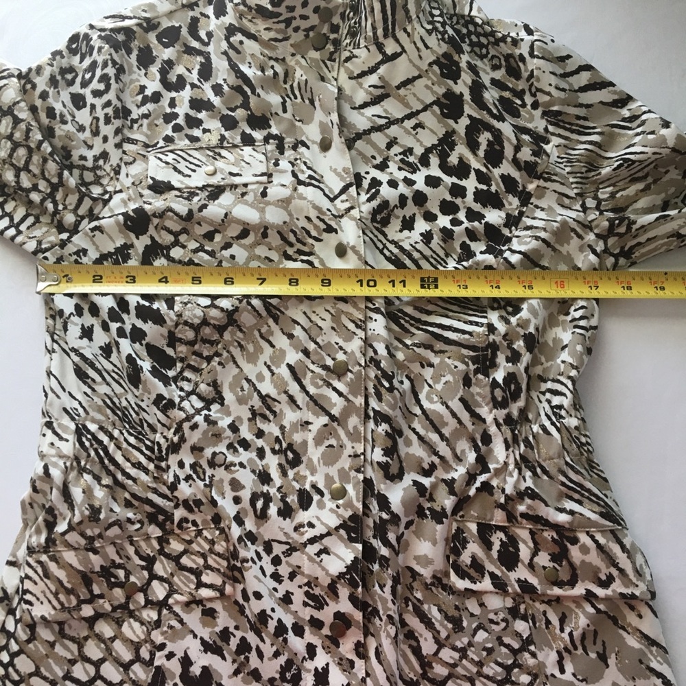 Chico’s Zenergy Tribal Print Blazer Sz M - Picture 12 of 16